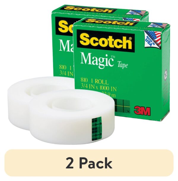 Scotch, MMM8101K, 3/4″W Magic Tape, 1 / Roll, Matte Clear