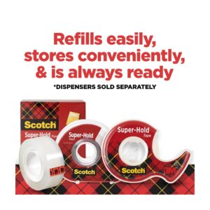 Scotch Super Hold Tape, Clear, 3/4 in x 800 in per Roll, 3 Rolls - Image 6