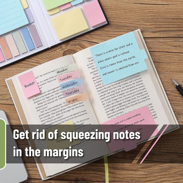 Mr. Pen- Sticky Note Set, 410 Pack, Pastel Colors, Sticky Notes Tabs, Divider Sticky Notes