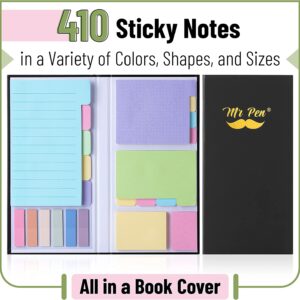 Mr. Pen- Sticky Note Set, 410 Pack, Pastel Colors, Sticky Notes Tabs, Divider Sticky Notes