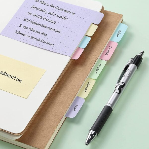 Mr. Pen- Sticky Note Set, 410 Pack, Pastel Colors, Sticky Notes Tabs, Divider Sticky Notes