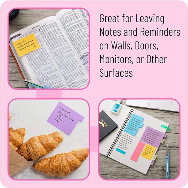 Mr. Pen- Sticky Note Set, 410 Pack, Pastel Colors, Sticky Notes Tabs, Divider Sticky Notes