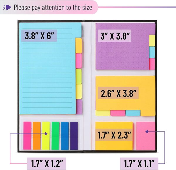 Mr. Pen- Sticky Note Set, 410 Pack, Pastel Colors, Sticky Notes Tabs, Divider Sticky Notes