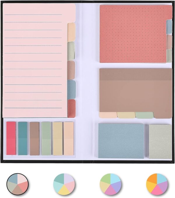 Mr. Pen- Sticky Note Set, 410 Pack, Pastel Colors, Sticky Notes Tabs, Divider Sticky Notes