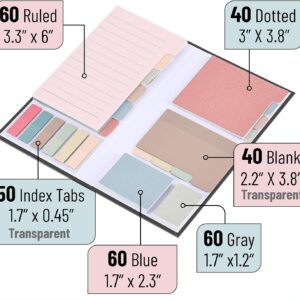 Mr. Pen- Sticky Note Set, 410 Pack, Pastel Colors, Sticky Notes Tabs, Divider Sticky Notes