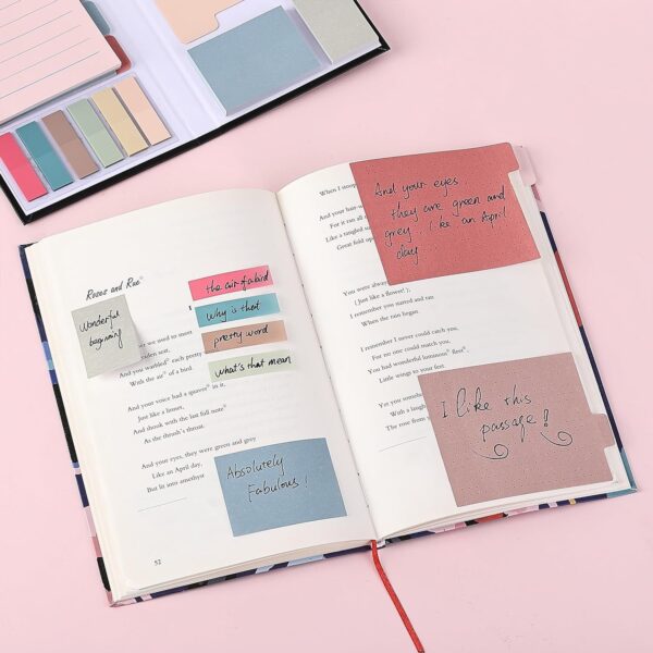 Mr. Pen- Sticky Note Set, 410 Pack, Pastel Colors, Sticky Notes Tabs, Divider Sticky Notes