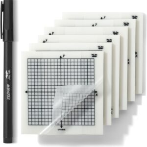 Mr. Pen 3x3in Transparent Graph Paper Sticky Notes, 6 Pads