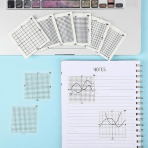 Mr. Pen 3x3in Transparent Graph Paper Sticky Notes, 6 Pads