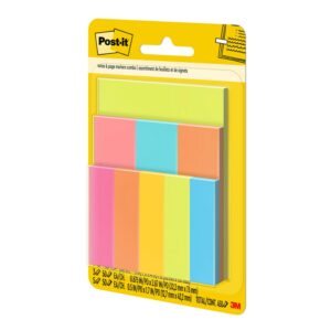 Post-it Combo Pack, Assorted Sizes & Colors, 450 Sheets Total