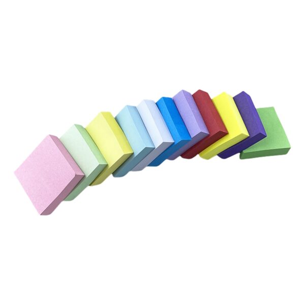 Beautynvta Super Sticky Notes, 11 Sticky Note Pads, 1.5”x1.5”, Bright Colors Self-Stick Pads, Sticky Notes for Vertical Surfaces, Monitors, Walls and Windows, 100 Sheets/pad
