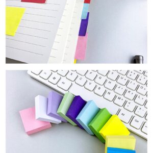 Beautynvta Super Sticky Notes, 11 Sticky Note Pads, 1.5”x1.5”, Bright Colors Self-Stick Pads, Sticky Notes for Vertical Surfaces, Monitors, Walls and Windows, 100 Sheets/pad