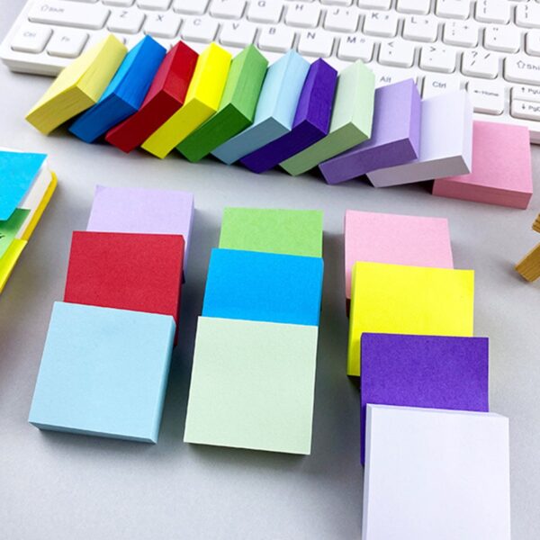 Beautynvta Super Sticky Notes, 11 Sticky Note Pads, 1.5”x1.5”, Bright Colors Self-Stick Pads, Sticky Notes for Vertical Surfaces, Monitors, Walls and Windows, 100 Sheets/pad