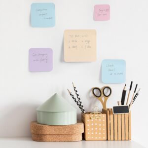 Mr. Pen- Sticky Note Set, 4 Pads, 120 Sheets, Assorted Sizes