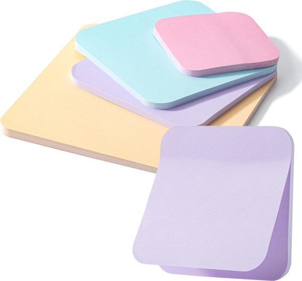 Mr. Pen- Sticky Note Set, 4 Pads, 120 Sheets, Assorted Sizes