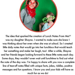 Notes From Me! Lunch Box Funnies Tear-Off Notes, 4″x4″, Colorful, 101 Count