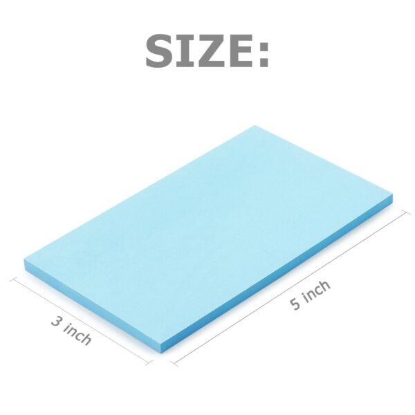 Winner Aura Sticky Notes 3×5 inch Bright Colors Self-Stick Pads 8 Packs 400 Sheets