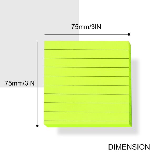 Skycase Sticky Notes Line, 10Pads Colored Sticky Notes, Padded Sticky Notes, Self-Adhesive Notes Line Colorful Post Memos for Office and Home