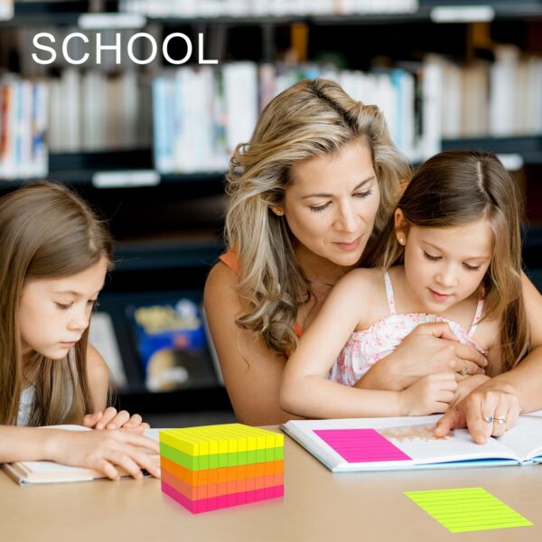 Skycase Sticky Notes Line, 10Pads Colored Sticky Notes, Padded Sticky Notes, Self-Adhesive Notes Line Colorful Post Memos for Office and Home