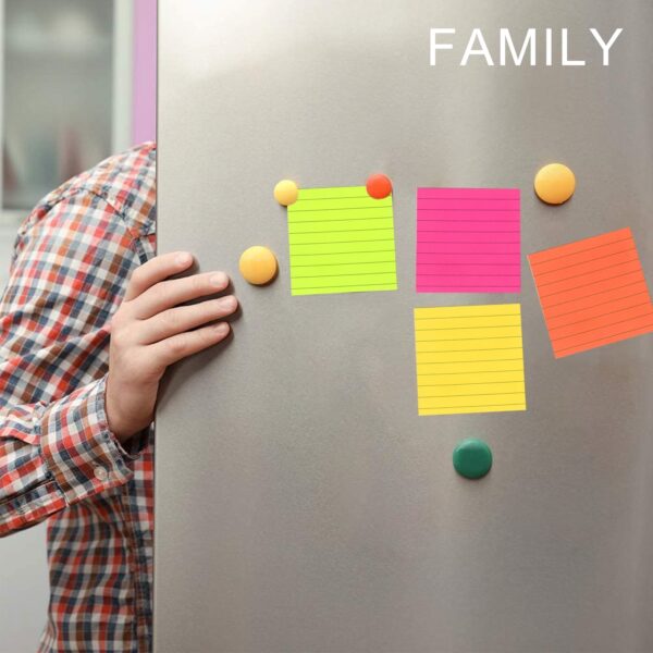 Skycase Sticky Notes Line, 10Pads Colored Sticky Notes, Padded Sticky Notes, Self-Adhesive Notes Line Colorful Post Memos for Office and Home
