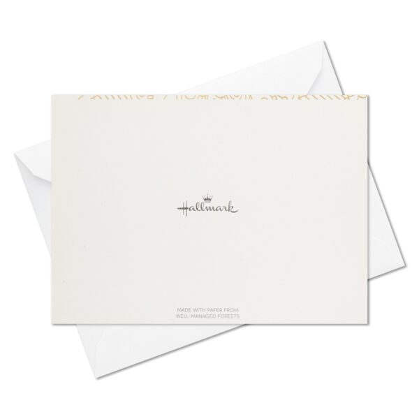 Hallmark Blank Notes (Gold Floral Mandala), Pack of 12