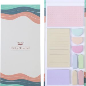 Mr. Pen Morandi Colors Sticky Notes Set with Tabs, Assorted Colors, 10 Pads, 400 Count - Image 1