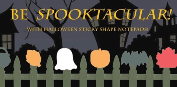 SHAPES ETC. Sticky Notepad Set – Halloween