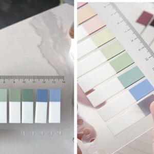 Transparent Sticky Notes Pads, Clear Sticky Notes 3″x 3″ for Books Message Reminder, Waterproof self-Adhesive Translucent Sticky Notes, 700Pcs