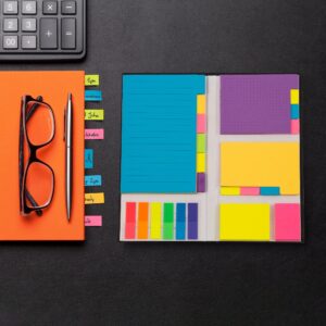 Better Office Products Dotted and Blank Variety Sticky Notes, 4″ x 5.8″, Assorted, 410 Pieces