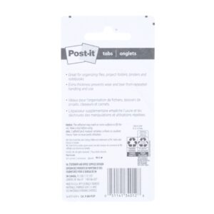 Post-it Tabs, 2″ Wide, 4 Assorted Bright Colors, 6/Color, 24 Tabs
