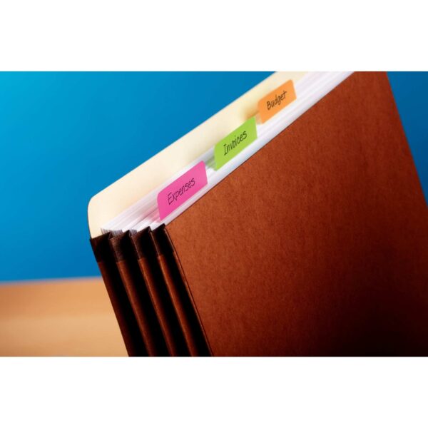 Post-it Tabs, 2″ Wide, 4 Assorted Bright Colors, 6/Color, 24 Tabs