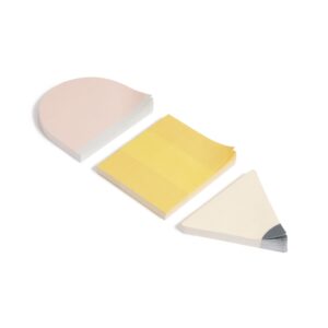 U Brands Sticky Notes, Set of 3, 60 Sheets Each, Pencil, Assorted Sizes - Image 1