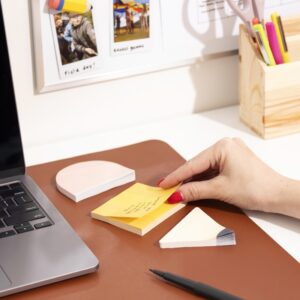 U Brands Sticky Notes, Set of 3, 60 Sheets Each, Pencil, Assorted Sizes - Image 2