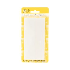 Post-it Transparent Note, 2 7/8 in. x 5 7/8 in., 24 Pads