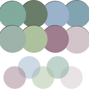 NOGIS Transparent Sticky Notes, 400Pcs Morandi Cute Round Clear Sticky Tabs, Translucent Book Markers Page Flags Stickers, Bible Journaling Accessories Aesthetic Office Study Supplies