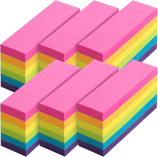 Mr. Pen- Sticky Notes, 1×3 Inch, 2160 Sheets, Bright Colors, Small Sticky Notes