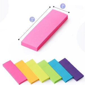 Mr. Pen- Sticky Notes, 1×3 Inch, 2160 Sheets, Bright Colors, Small Sticky Notes