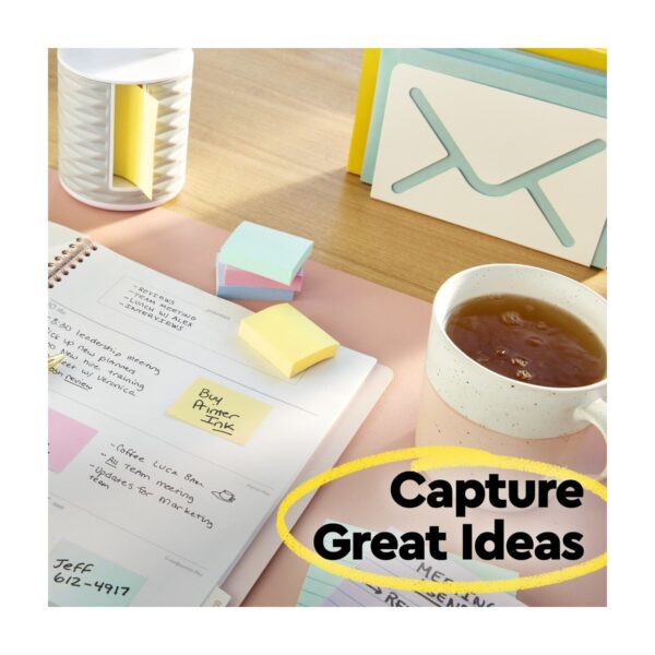 Post-it Notes, 3 in x 3 in, Canary Yellow, 4 Pads/Pack