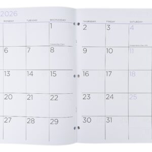 See it Bigger Monthly Planner Large (8.5″ x 11″) Pink Floral, 2 year, APR 2025-Mar 2027 - Image 4