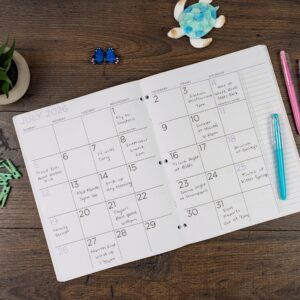 See it Bigger Monthly Planner Large (8.5″ x 11″) Pink Floral, 2 year, APR 2025-Mar 2027 - Image 6