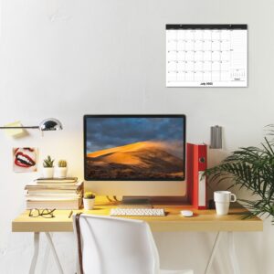 Nekmit Desk Calendar 2025-2026, Desk Pad Calendar 14" x 11", Black - Image 6