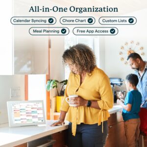 Skylight 15 inch All-in-One Touchscreen Family Calendar and Chore Chart Wall Calendar, White - Image 5