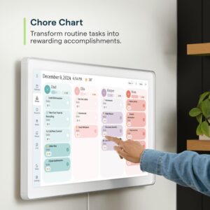 Skylight 15 inch All-in-One Touchscreen Family Calendar and Chore Chart Wall Calendar, White - Image 20
