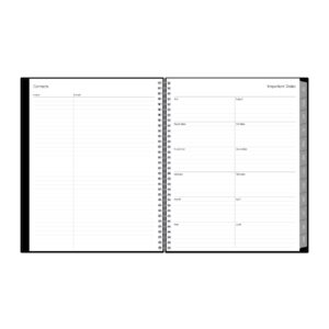 Blue Sky Monthly Weekly Large Planner, 8.5" x 11" Black 15-Month (April 2025 - June 2026) - Image 7