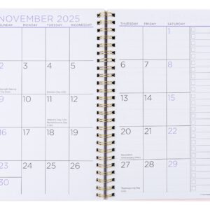 See it Bigger Monthly Weekly Planner Medium (6″ x 8.5″) Blue Floral, 15 month, Apr 2025-Jun 2026 - Image 4