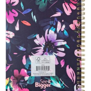 See it Bigger Monthly Weekly Planner Medium (6″ x 8.5″) Blue Floral, 15 month, Apr 2025-Jun 2026 - Image 8