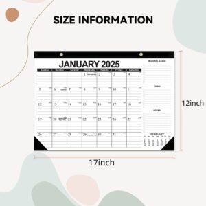 Desk Calendar for Jan 2025 - June 2026, Monthly Wall Calendar for Home or Office, 17" x 12" - Image 9