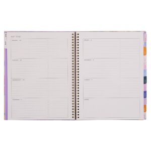 Organized by Happy Planner Monthly Weekly Big Planner (8.5" x 11") Bright Bouquet 15-Month April 2025-June 2026, metal twin loop - Image 7