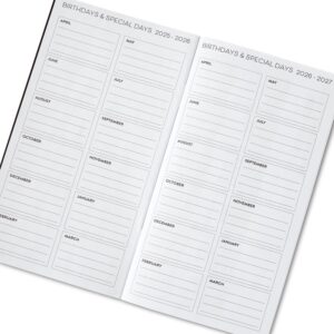 Pen+Gear April 2025-March 2027 24-Month Monthly Planner, Black, 3.75″ x 6.75″