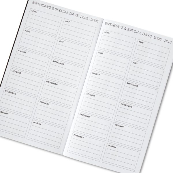 Pen+Gear April 2025-March 2027 24-Month Monthly Planner, Black, 3.75″ x 6.75″