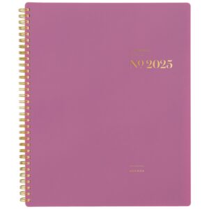 Cambridge WorkStyle Balance 2025 Weekly Monthly Planner, Red Violet, 8.5″ x 11″